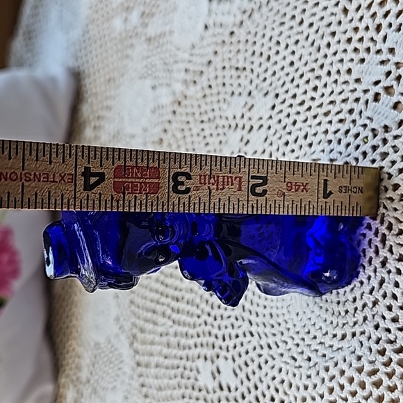 Vintage Boyd Glass cobalt Blue Chuckles the Clown - Picture 8 of 8